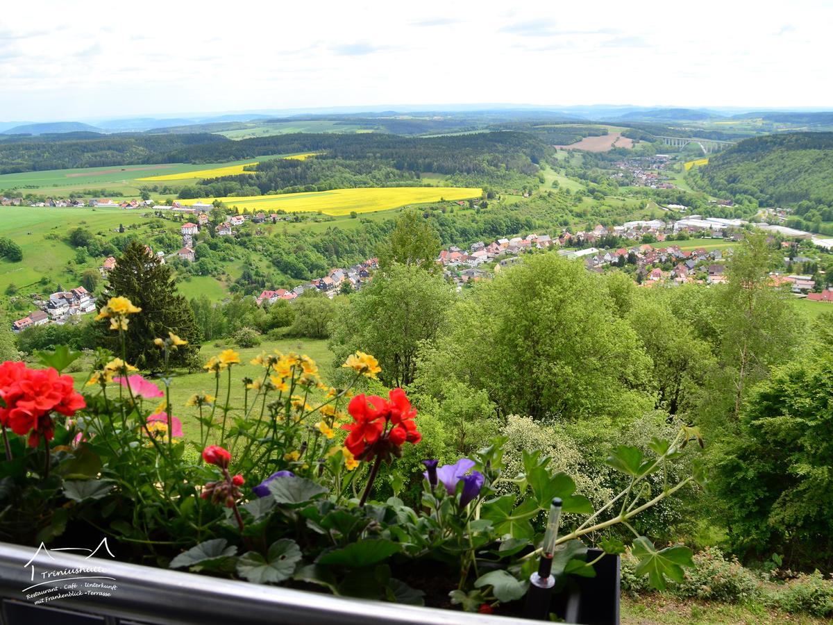 Die Triniushütte Thüringens schönste Aussicht Rauenstein Exterior foto
